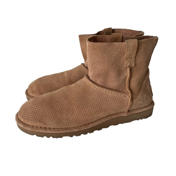 Ugg mini unlined suede leather ankle boots 10 - Picture 6 of 12